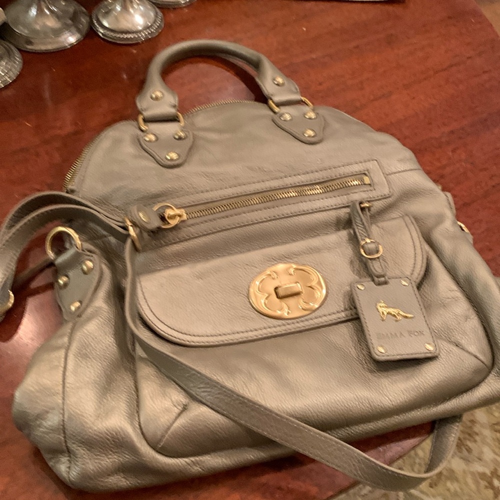 Emma Fox leather tote cross body handbag